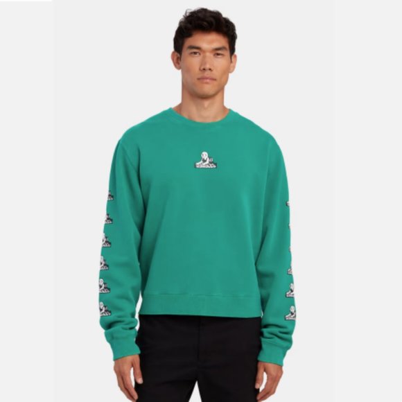 Jungles Sphinx Logo Crew Green Sweatshirt - Picture 1 of 8